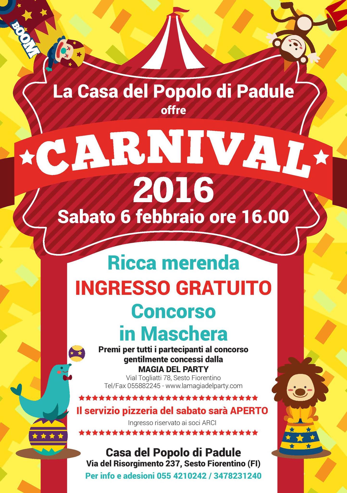 Carnevale 2016 locandina padule