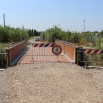 Pista ciclabile, ancora chiuso il ponte di via Giunchi