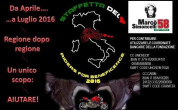 “La Staffetta del Cuore”, un’iniziativa a favore della fondazione Marco Simoncelli