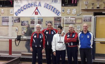 Bocce: tre sestesi sul podio nella prima Coppa Autunnale