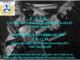 Karate: il 5 febbraio corso per le specialità kata e kumite