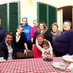 Lorenzo Falchi con Gemma Benelli e familiari