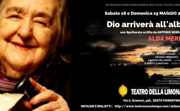 “Dio arriverà all’alba-Omaggio ad Alda Merini”: spettacolo al Teatro della Limonaia Locandina Alda Merini