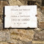 Sesto: ricollocata la targa ricordo del partigiano Guido Cecchi Targa Guido Cecchi