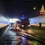 Incendio in A1: intervengono i Vigili del Fuoco di Calenzano Incendio