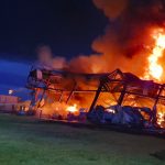 Via San Bartolo a Cintoia: incendio in una fabbrica Incendio