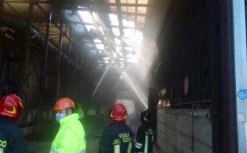 Case Passerini: principio d’incendio al tetto dell’impianto di compostaggio Incendio tetto impianto compostaggio Case Passerini 02.03.21 2
