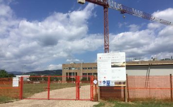 cantiere aule universitarie via Detti