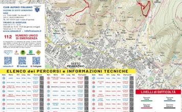 Cai, presentata la nuova edizione della cartina dei sentieri di Morello porzione carta MTB