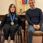 Il sindaco Lorenzo Falchi riceve la campionessa di danza sportiva Laura Del Sere Laura del Sere