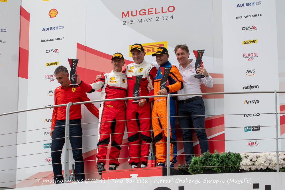 Ferrari Challenge (Mugello 2024) podio 2 - 488