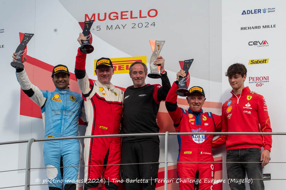 Ferrari Challenge (Mugello 2024) podio 5 - Coppa Shell AM