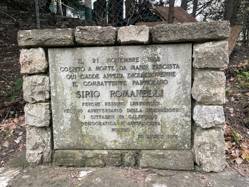 Lapide Siro Romanelli