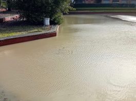 Brunori (Lega): “Dopo 31 anni stasati i tombini e pulite le caditoie del giardino di via Moravia” Via Moravia allagata