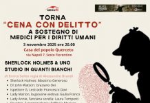 “Cena con delitto per sostenere Medici per i diritti umani “