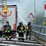 A1: mezzo pesante a fuoco in direzione nord