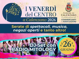 Calenzano: tornano i “Venerdì del centro”. Il programma