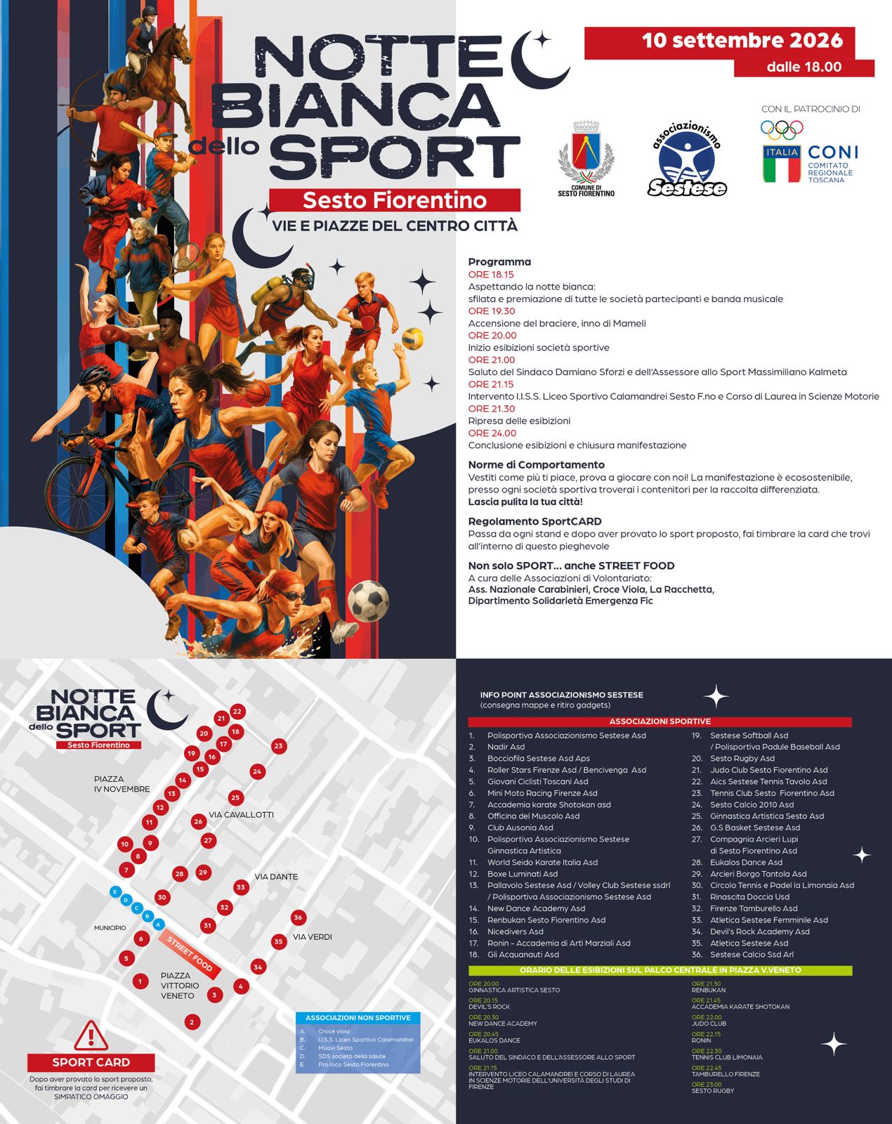 Notte bianca dello sport 2026