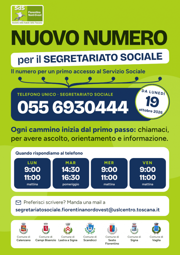 Azienda Usl Toscana Centro-Numero Unico Segretariato Sociale - Azienda Usl Toscana Centro